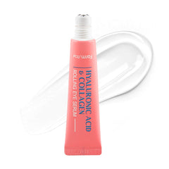 Farmstay Hyaluronic Acid Roll-On Eye Serum bottle for hydrated under-eyes.