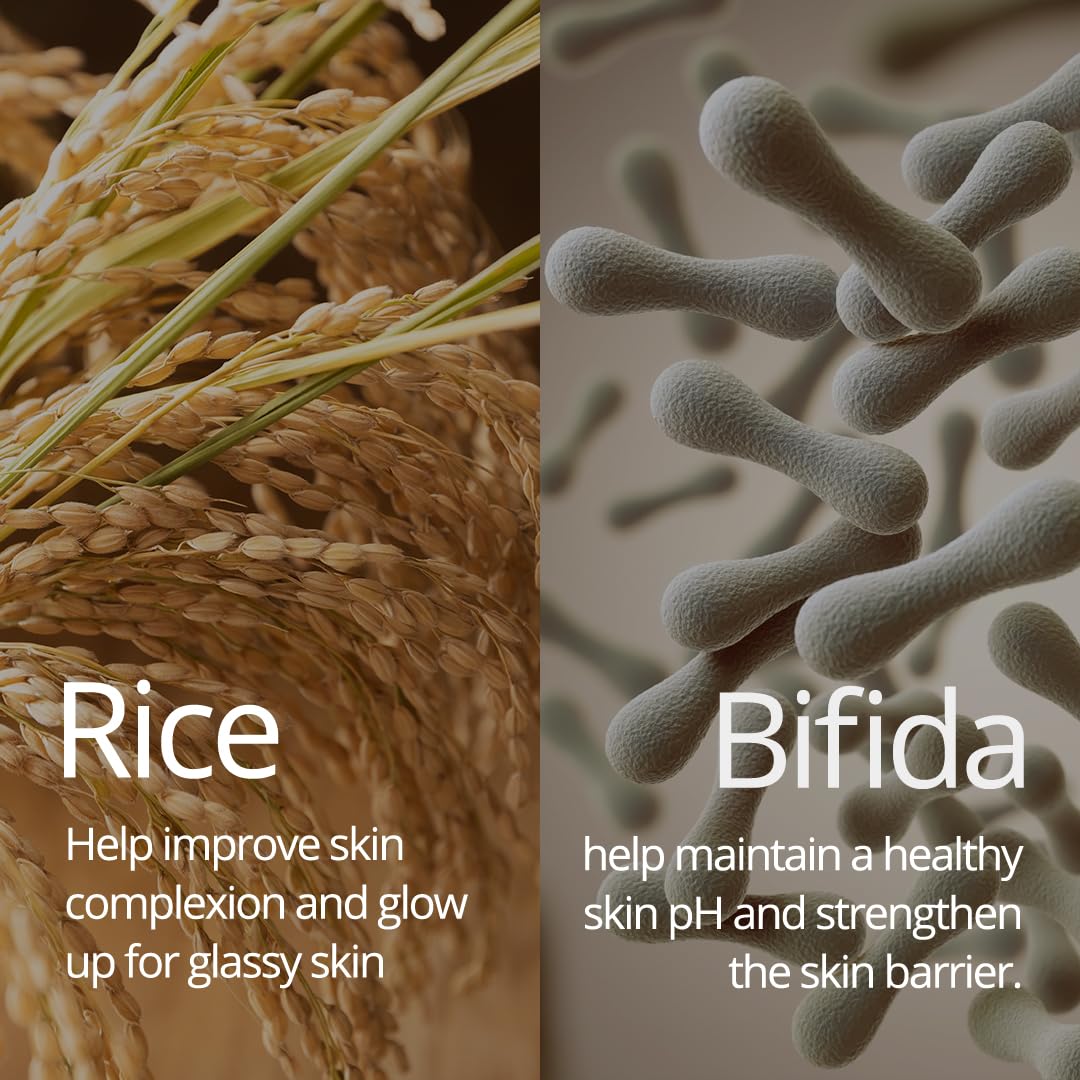 FARMSTAY Rice & Bifida Complexion Cream on fingertips for even tone