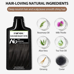 Farndu 4 pack dye boxes displayed for home salon quality results