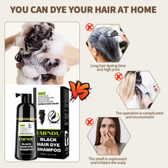 Farndu ammonia-free hair dye bottle emphasizing gentle formula for sensitive scalps
