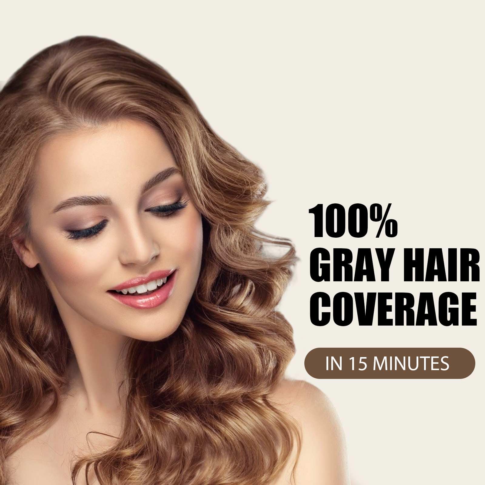 Applying Farndu 3-in-1 color shampoo for quick gray coverage at home