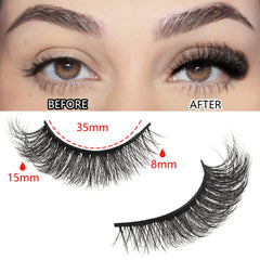 FARRED lashes wispy band highlights subtle length for everyday elegance.