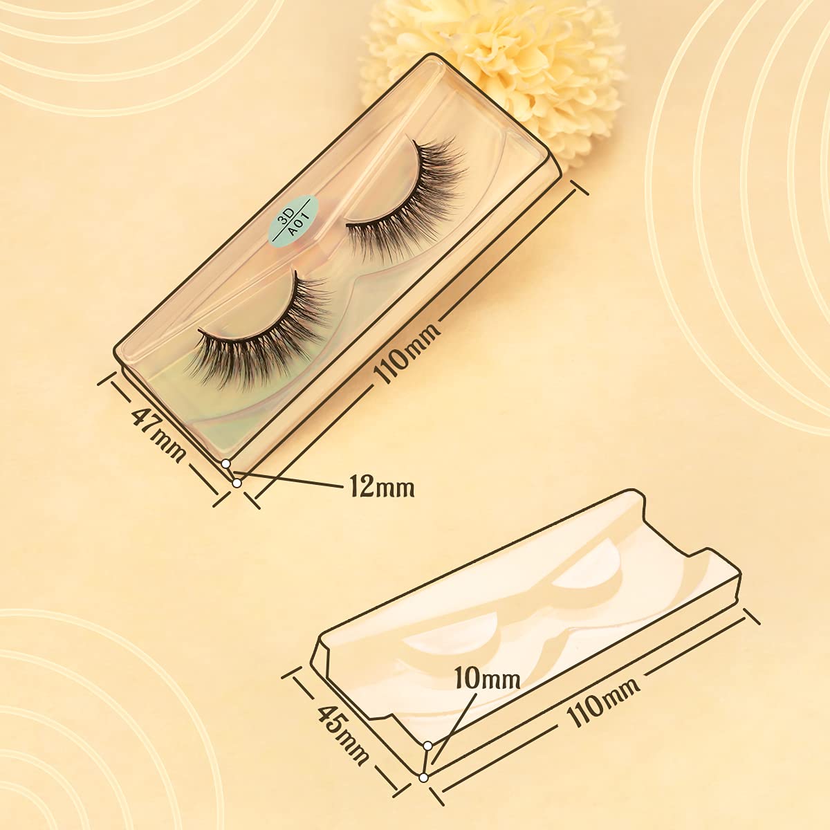 Farred durable lashes reusable up to 20 wears with care.