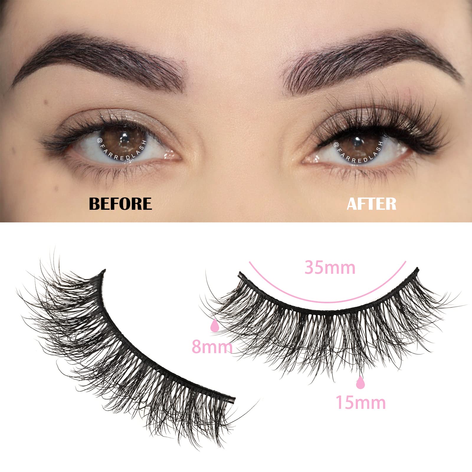 FARRED F5 lashes light-weight band for all-day comfort.
