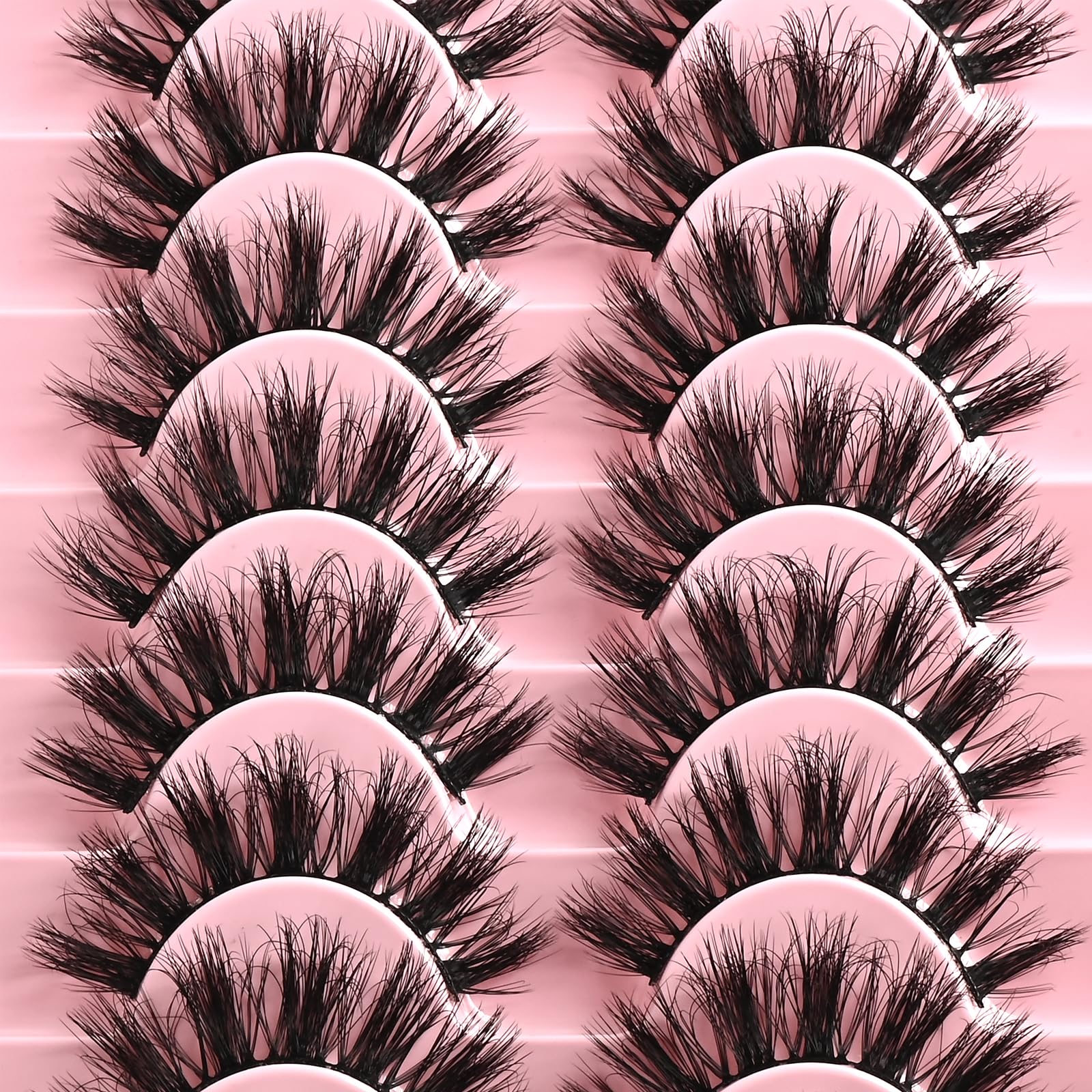 FARRED Fluffy Lashes come in a 10-pair pack for versatile looks