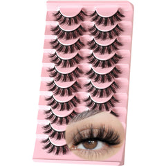 FARRED Fluffy Lashes with spiky wispy finish emphasizing outer corners