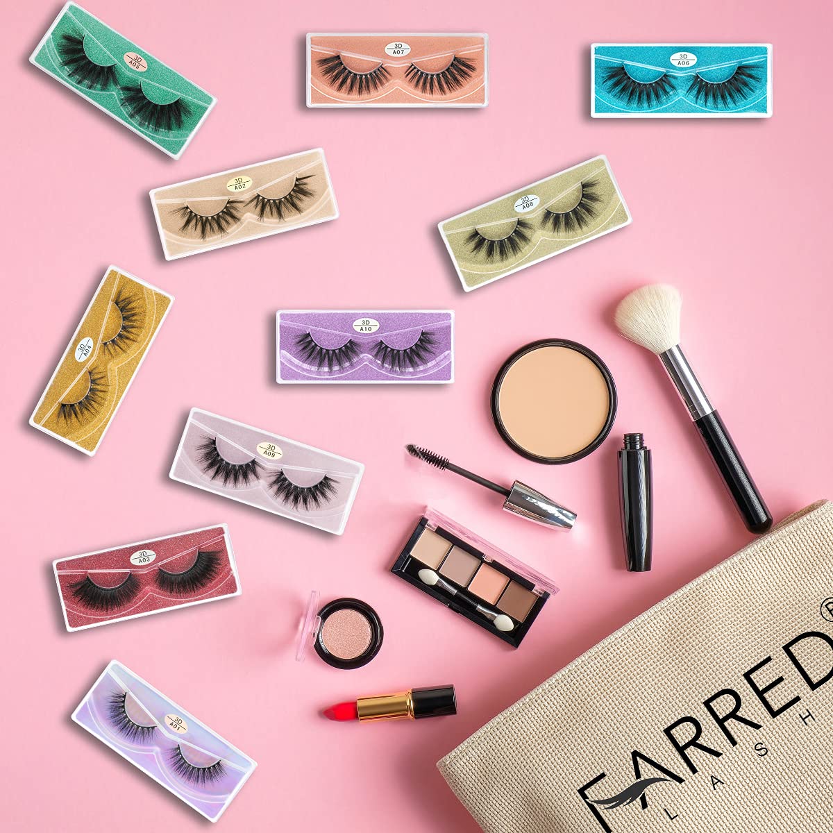 Farred gift-ready eyelash set for any beauty routine.