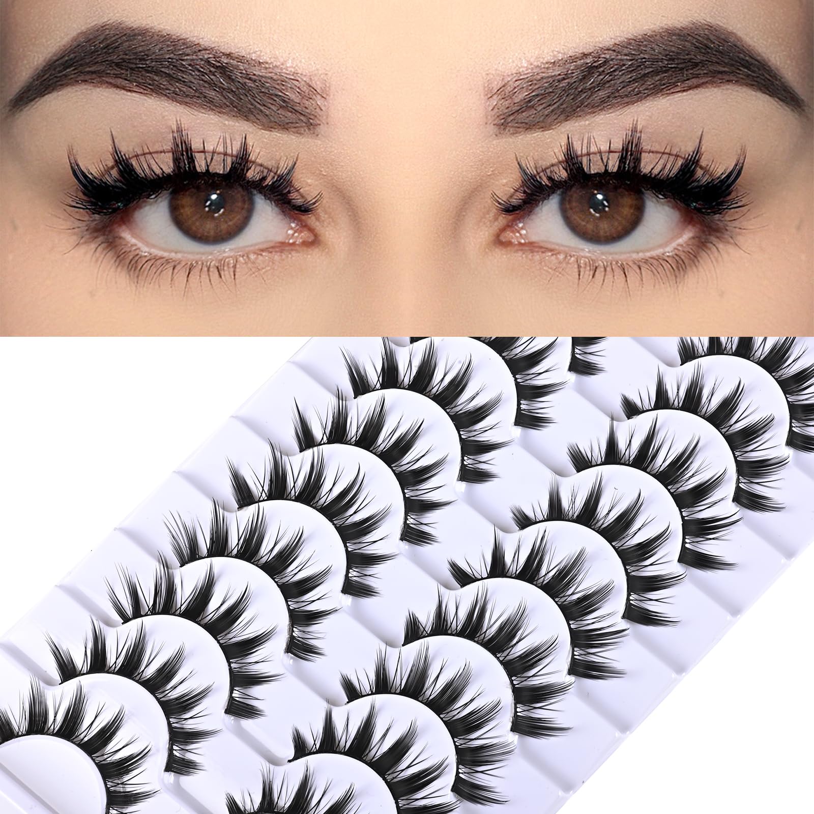 FARRED Manga Lashes spiky anime eyelash set for bold, anime-inspired looks.