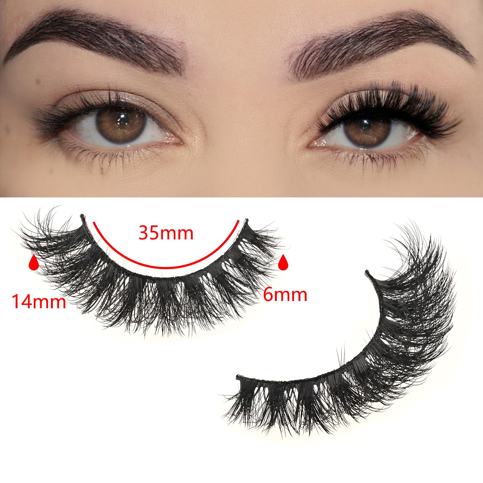 FARRED fluffy full-volume lashes deliver dramatic eyes with lightweight comfort.