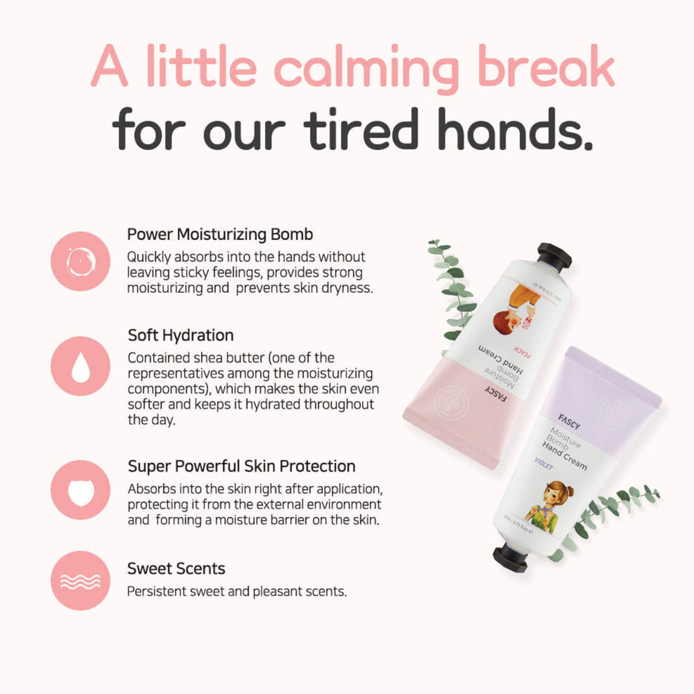 Air-seal design of Fascy Tina's Moisture Bomb Hand Cream preserves freshness