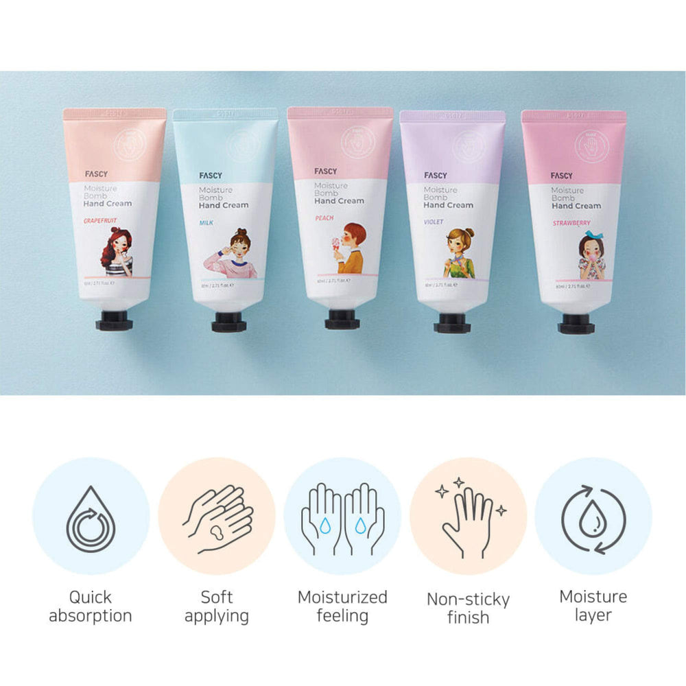 Travel-friendly Fascy Tina's Moisture Bomb Hand Cream size and packaging