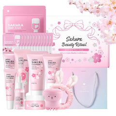 Fashion Base Sakura Skincare Set box with gift-ready packaging.
