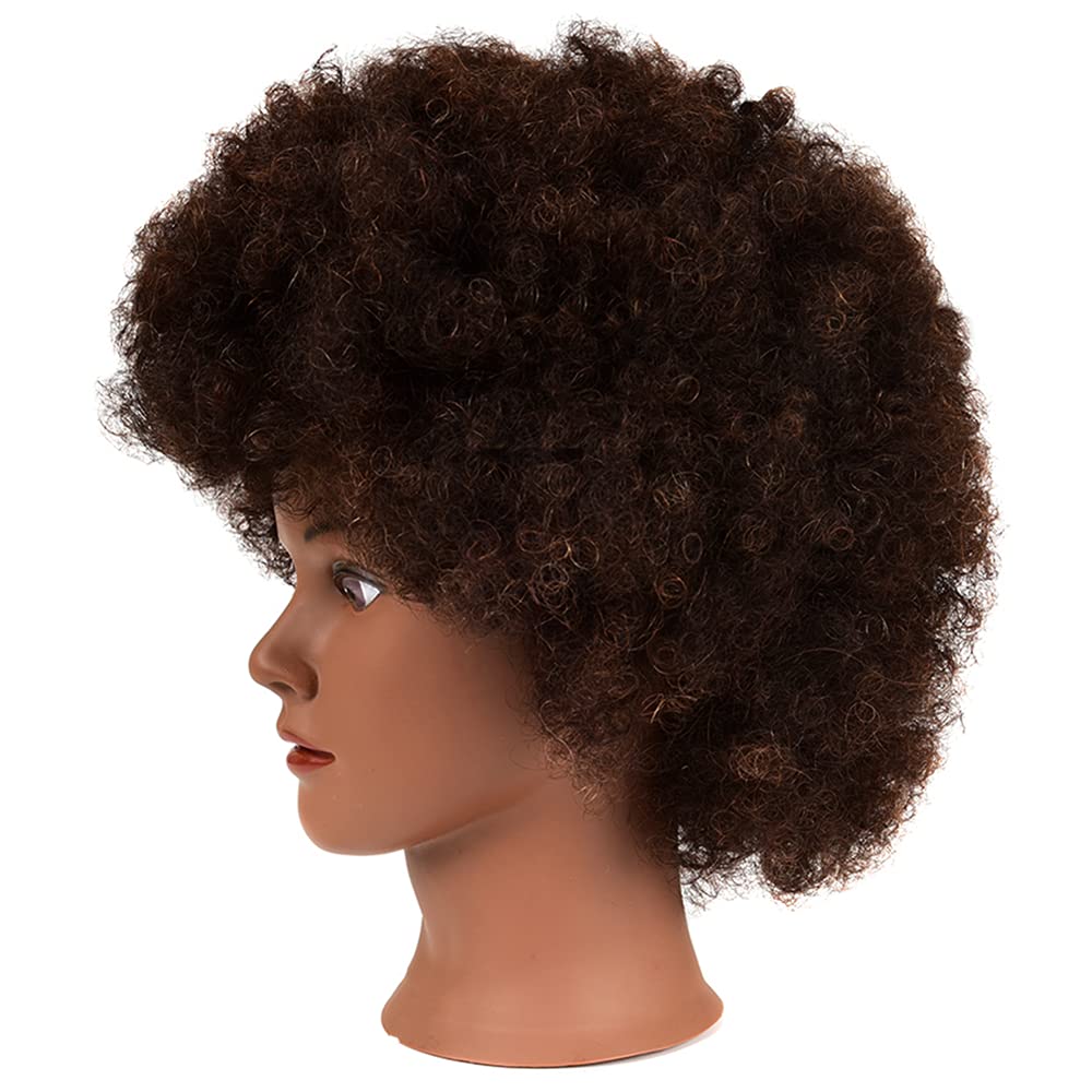 Fashion Color Care curly hair mannequin head highlights natural texture for curl training
