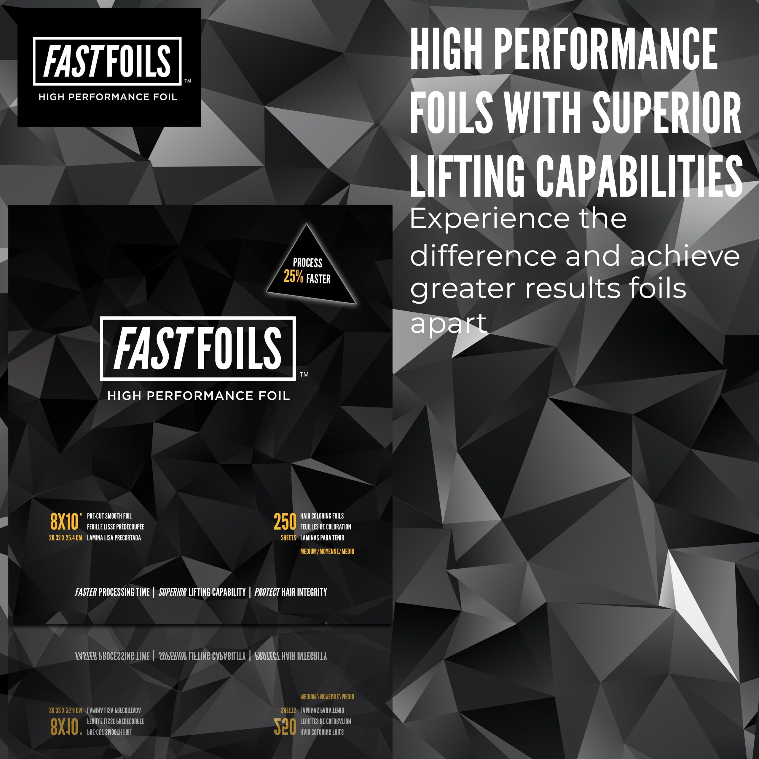 FASTFOILS black-coated foil enhances heat distribution for even color development