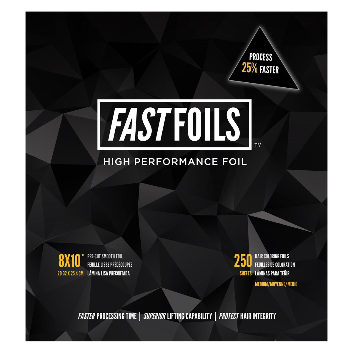 FASTFOILS pre-cut 8x10 foils for clean, professional hair highlighting