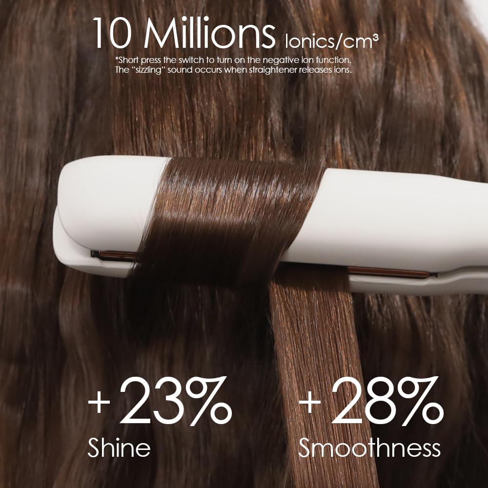 Faszin ion technology with ten million ions for shine and frizz reduction.