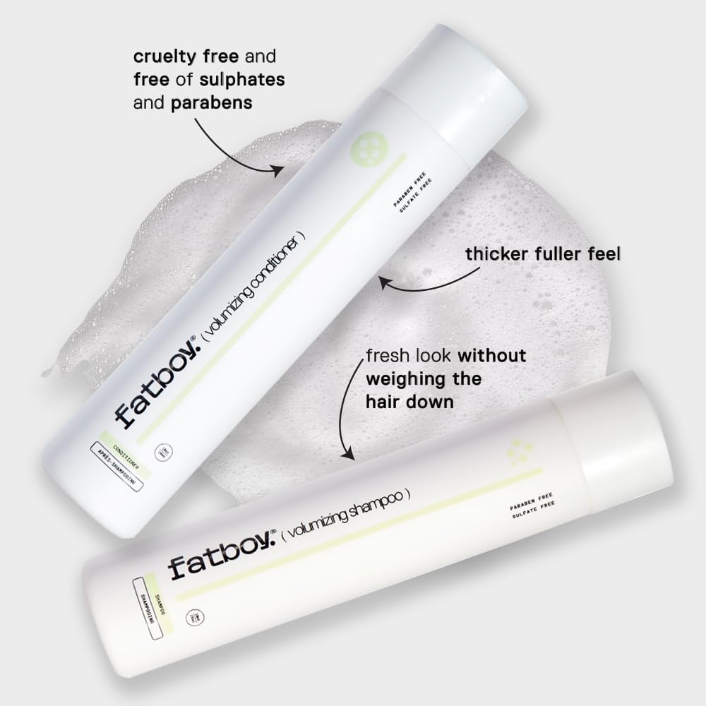 Fatboy Hair lather builds rich foam for thorough cleansing