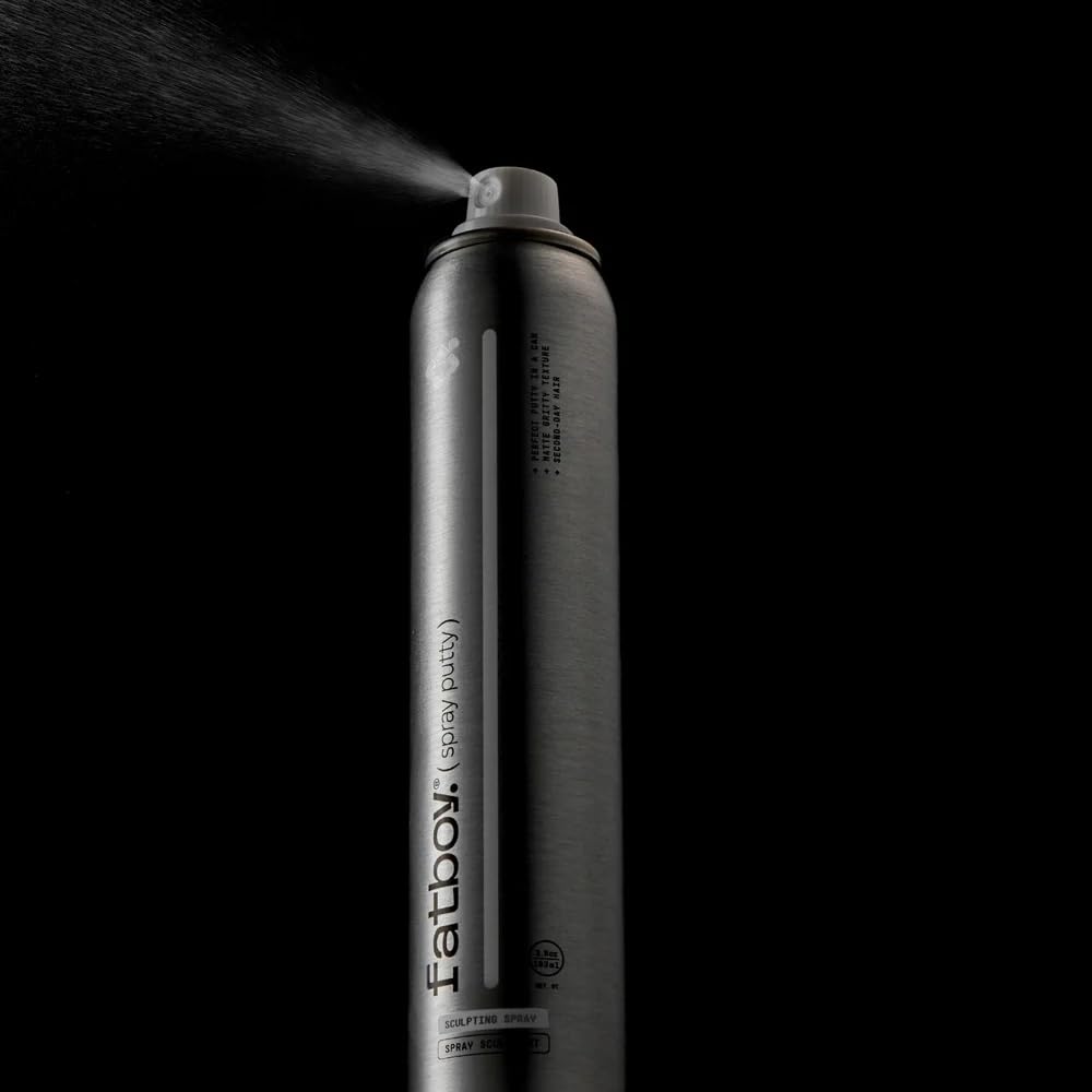 Fatboy Hair Spray Putty aluminum aerosol can packaging