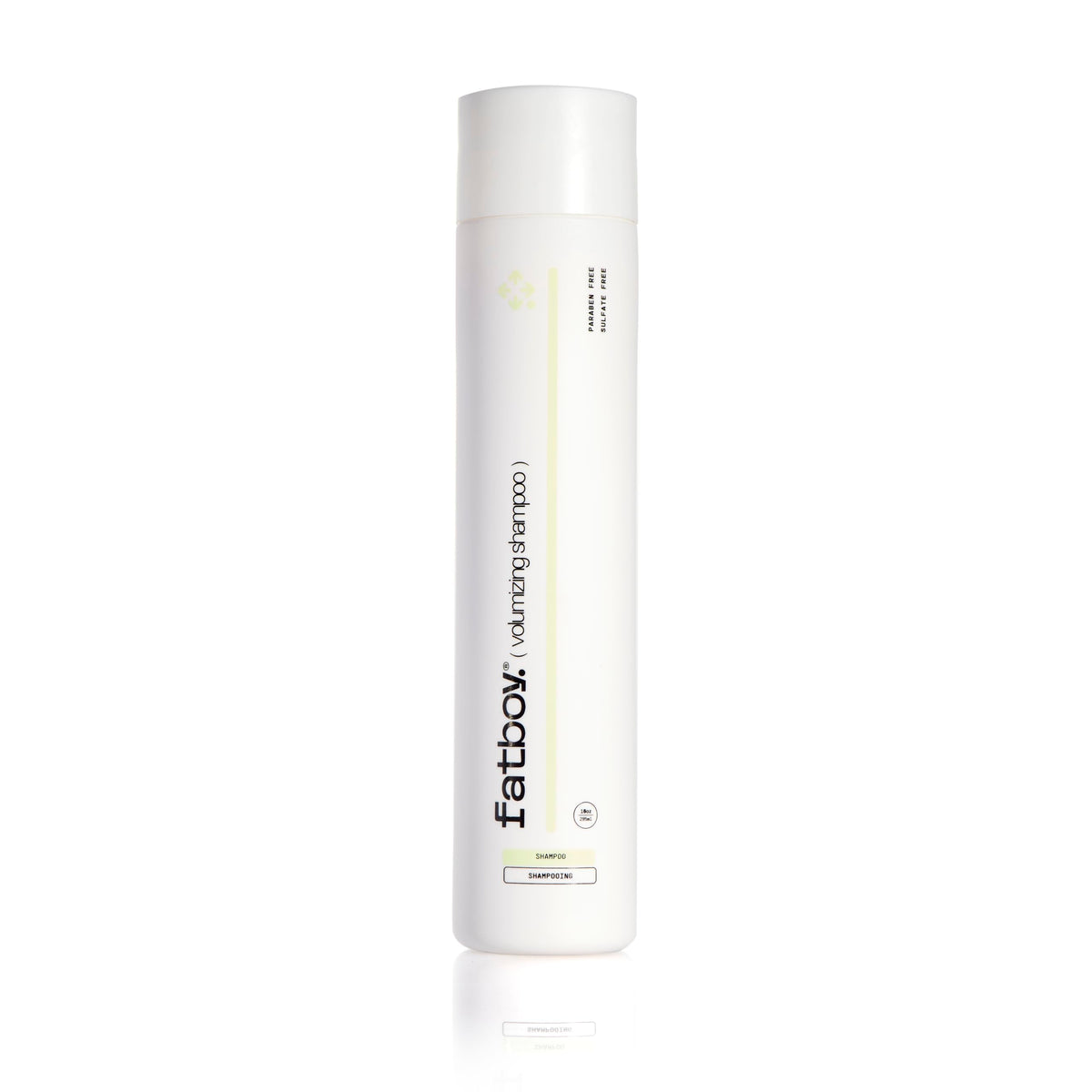 Fatboy Hair volumizing shampoo bottle for fuller-looking hair after wash
