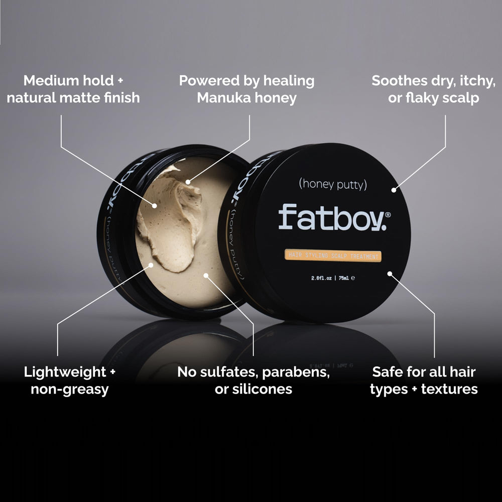 Fatboy Honey Putty hands warming the product for easy dispersion.
