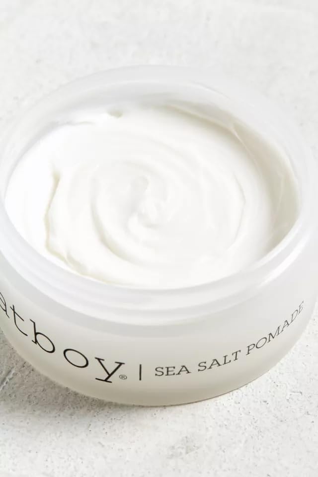 Air-drying with Fatboy Sea Salt Pomade results in soft waves.