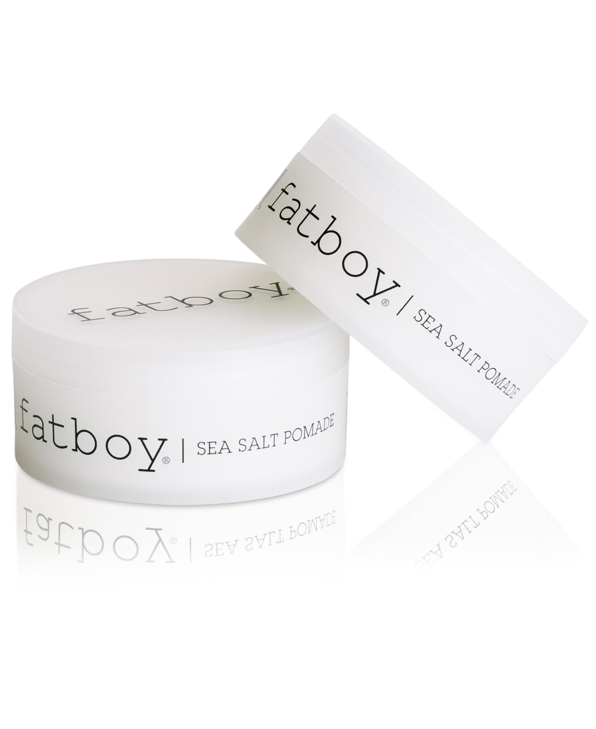 Coconut oil and shea butter in Fatboy Sea Salt Pomade for moisture.