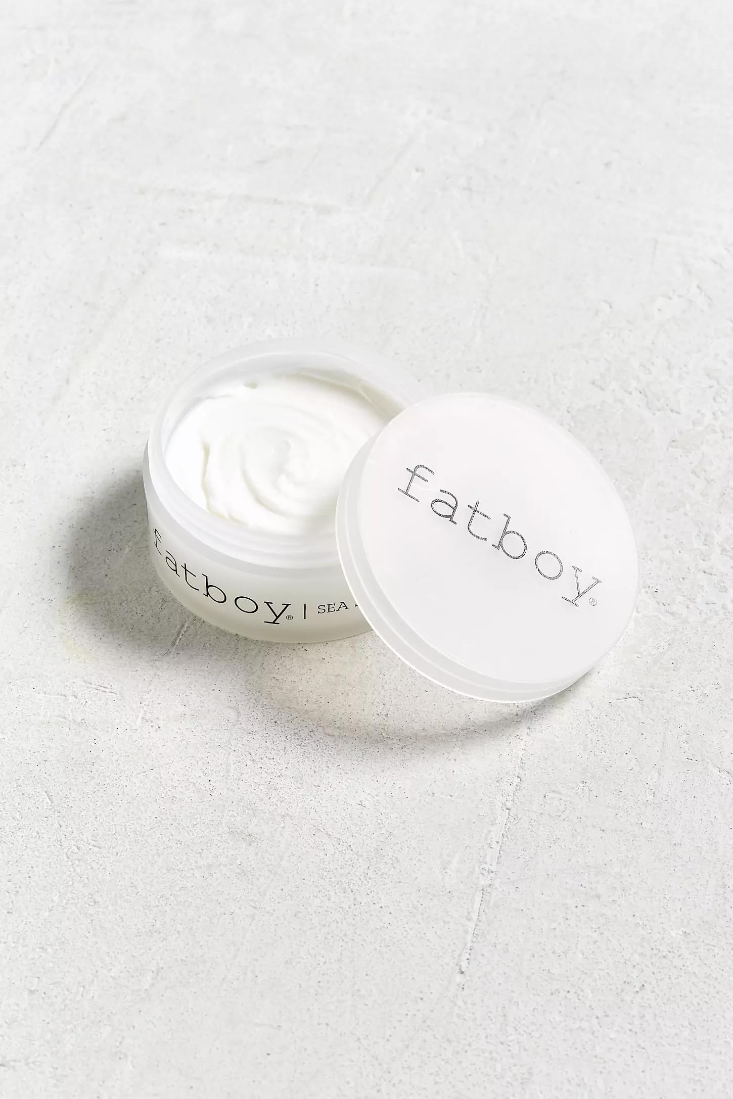 Wet hair ready for styling with Fatboy Sea Salt Pomade.
