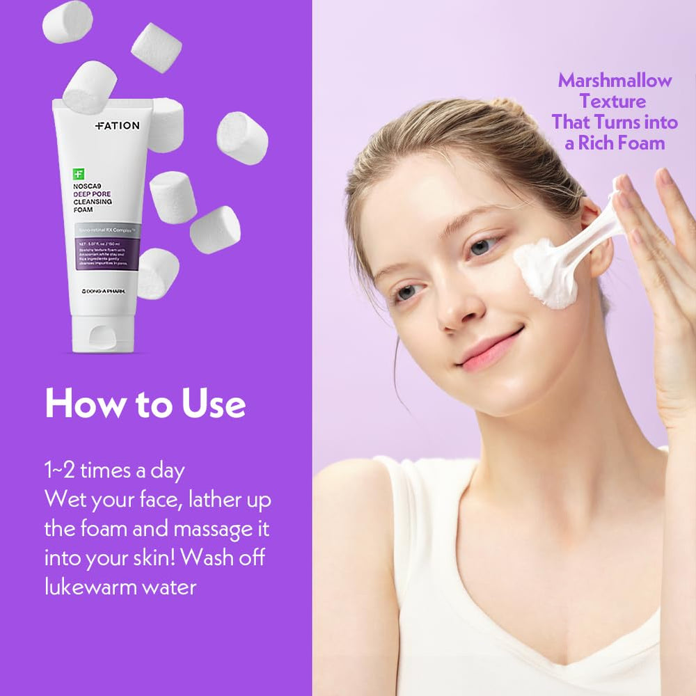 Fation Nosca9 17 amino acids blend supports skin during cleansing.