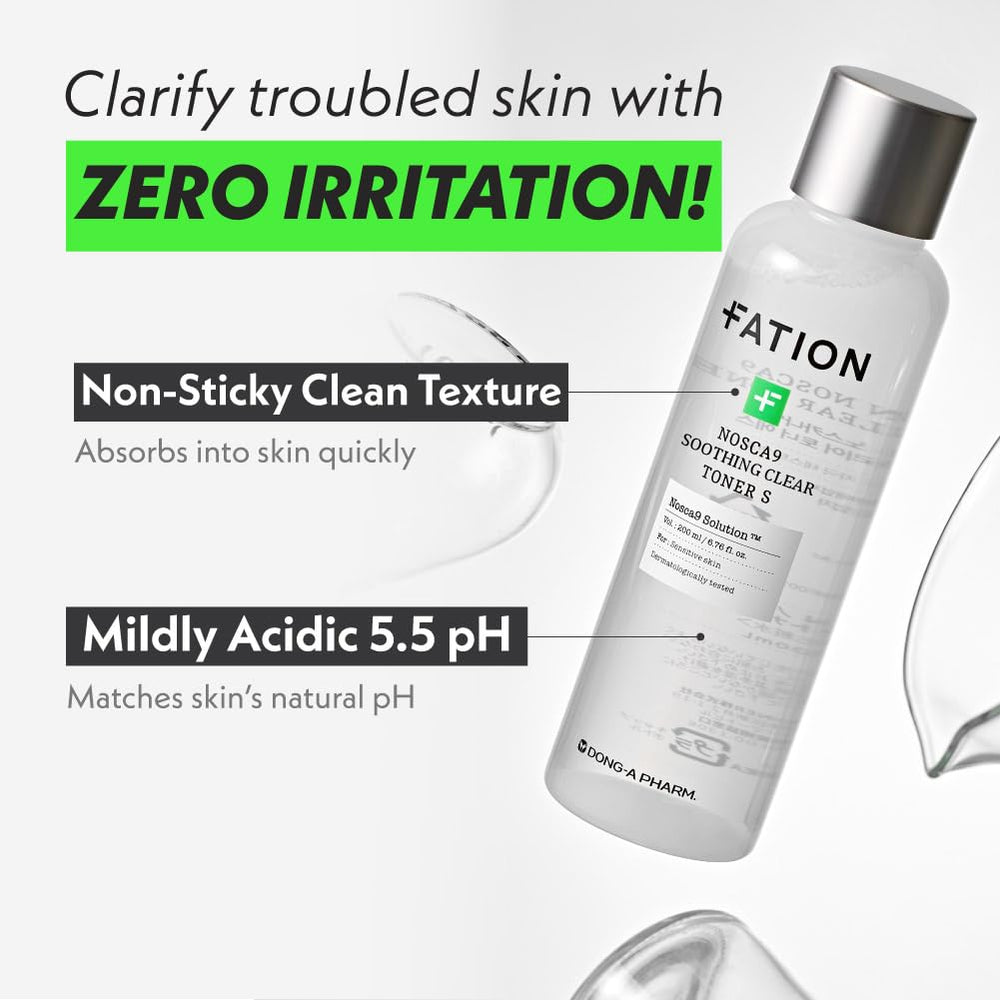 Nosca9 Toner: application rapide et absorption instantanée après usage.