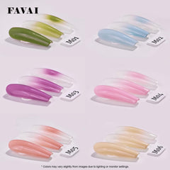 FAVAI airbrush gel bottle pouring detail enables smooth color application