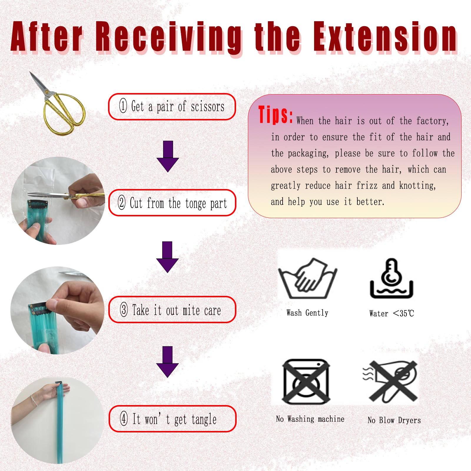 FAYDERS safe non-toxic extensions suitable for teens and adults.