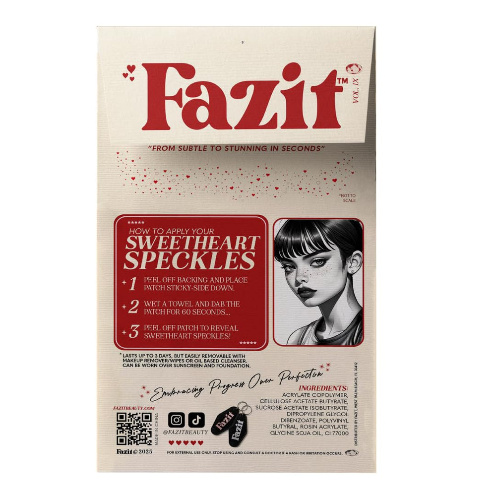 Fazit Glow Up makeup patches apply quickly for a radiant, fuss-free glitter finish.