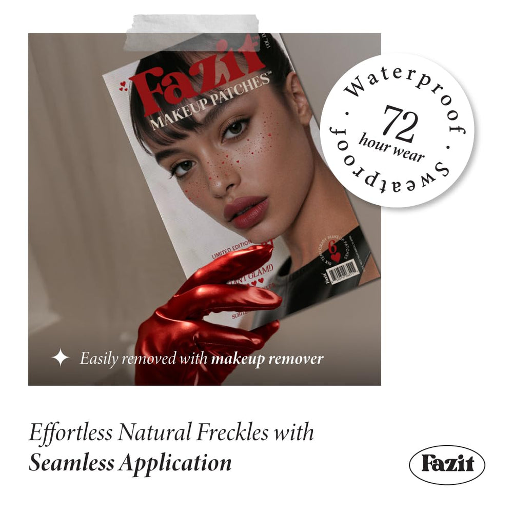 Fazit long-lasting glitter speckles stay put from day to night.