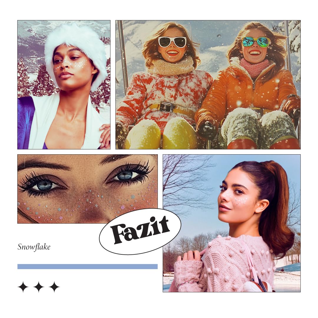 Fazit makeup patches party sparkle look highlights instant glam for concerts and festivals.