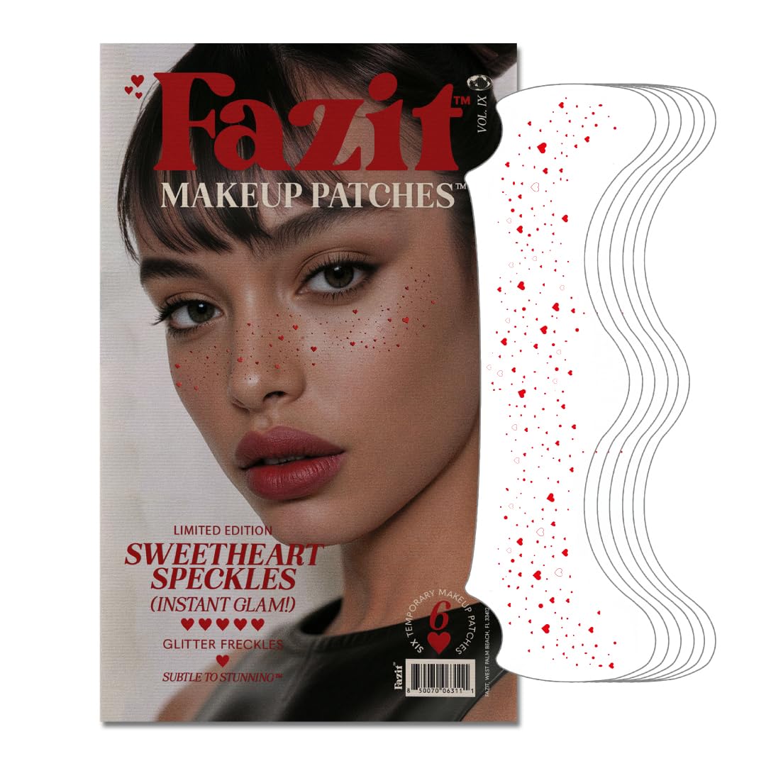 Fazit makeup patches Sweetheart speckles add subtle, skin-friendly sparkle for daily looks.