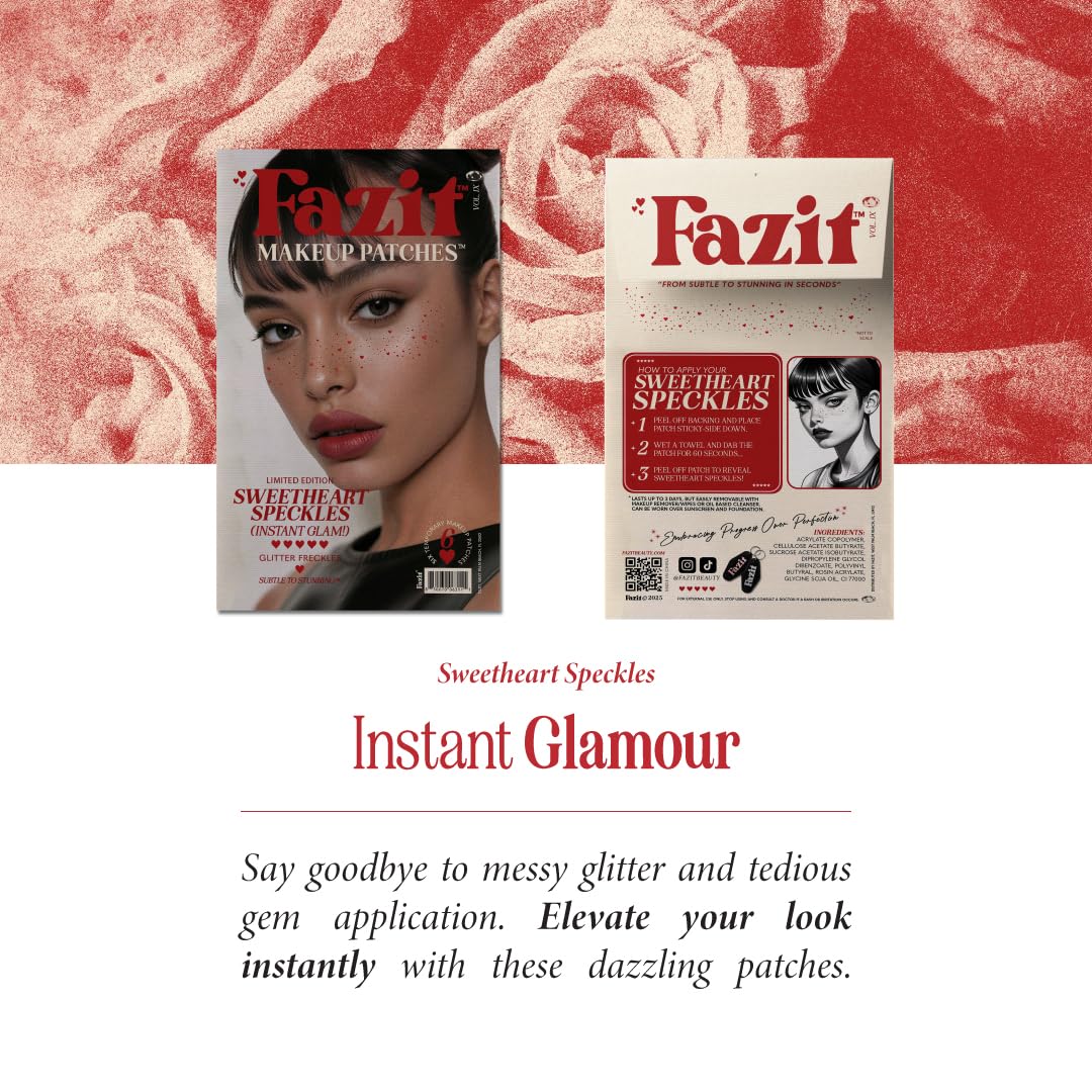 Fazit water-resistant patches maintain color and shine through sweat or splashes.