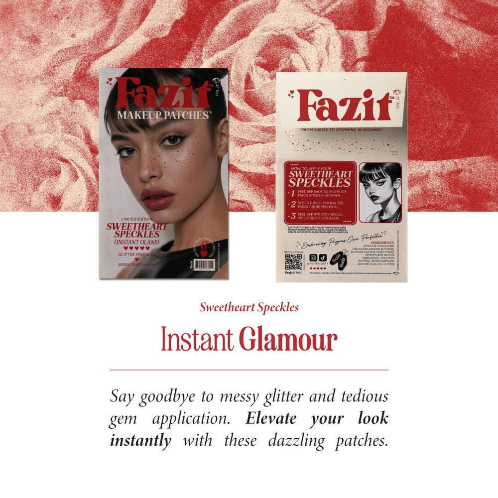 Fazit water-resistant patches maintain color and shine through sweat or splashes.