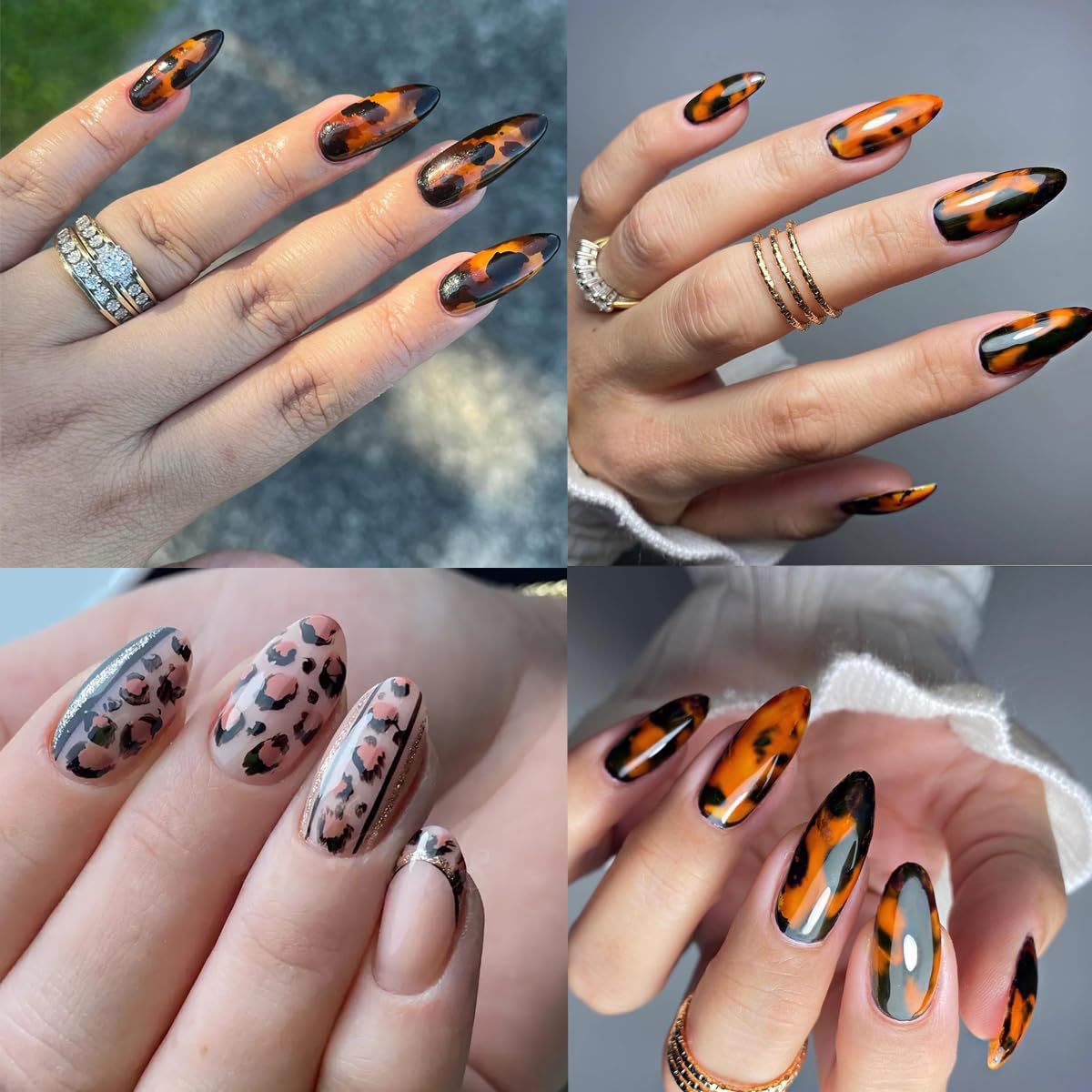 FBABFBUO 10pcs nail foil stickers set for versatile designs