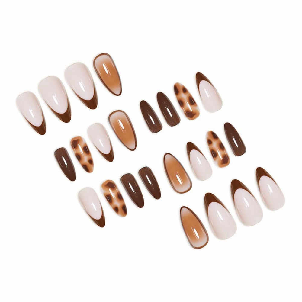 FBABFBUO almond nails with designs for stylish DIY manicures