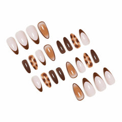 FBABFBUO almond nails with designs for stylish DIY manicures