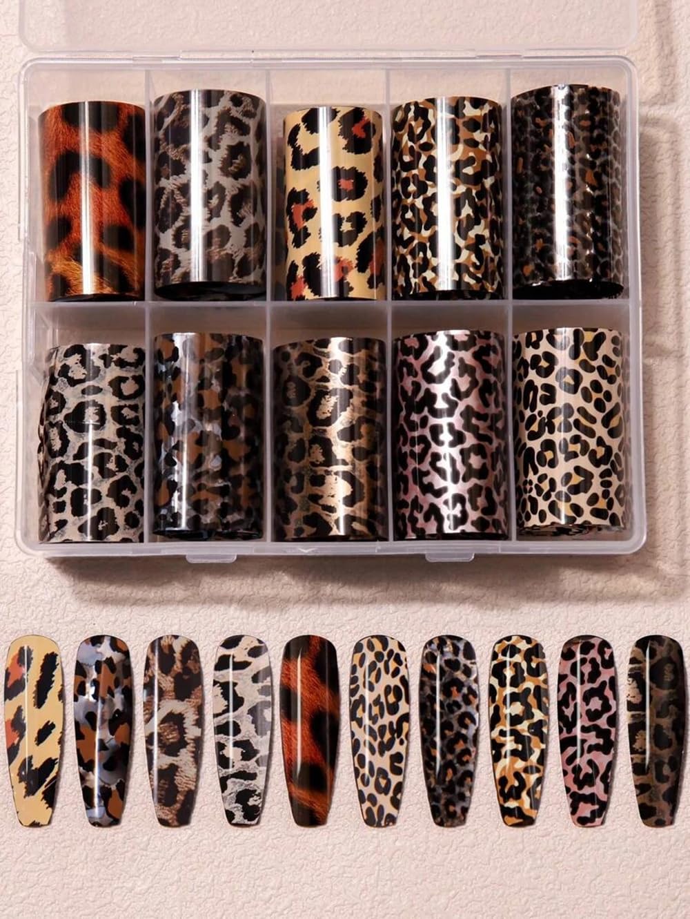 FBABFBUO eco-friendly nail foils safe and easy to use