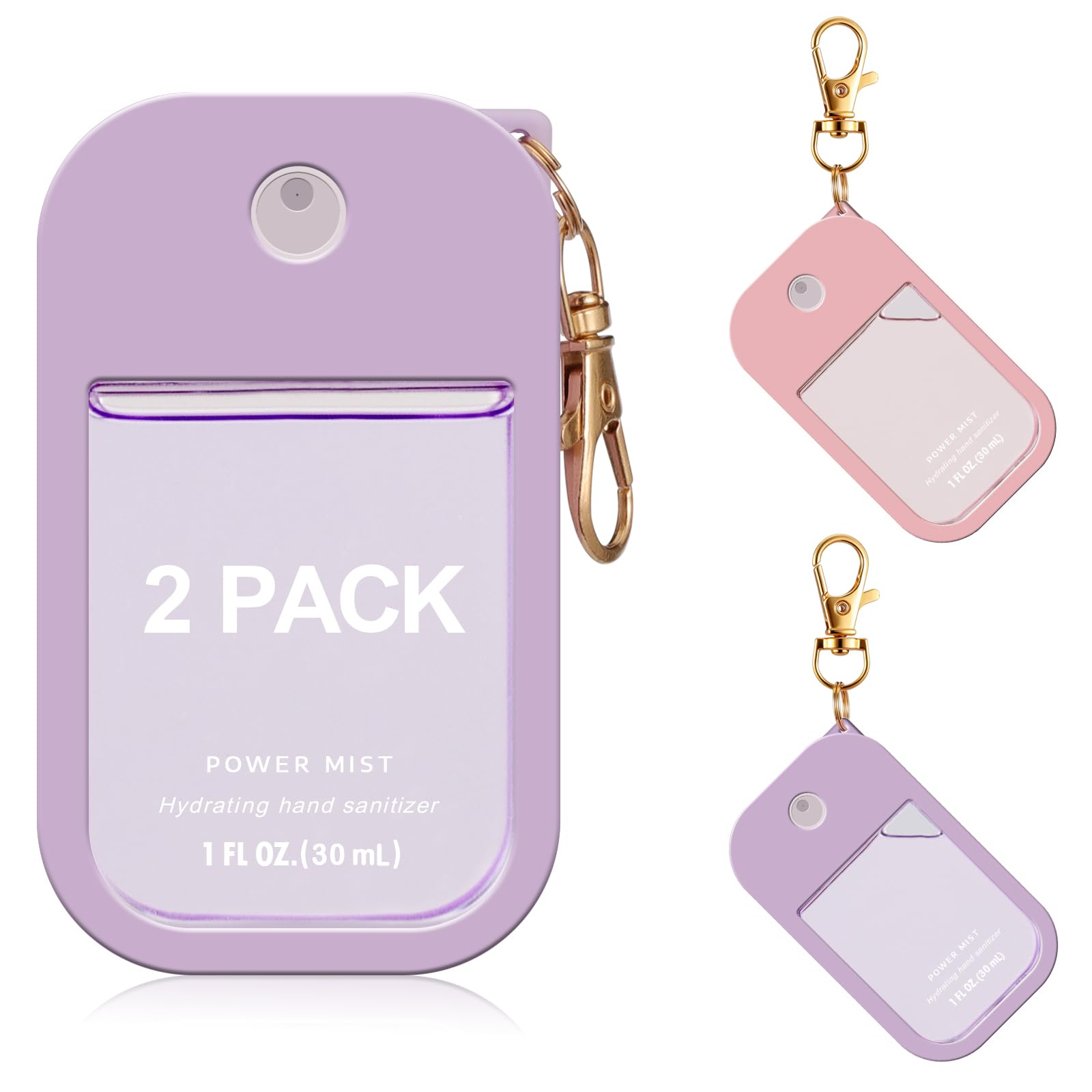 Fcgbdbz Touchland case purple 2-pack front view protects the spray and adds color