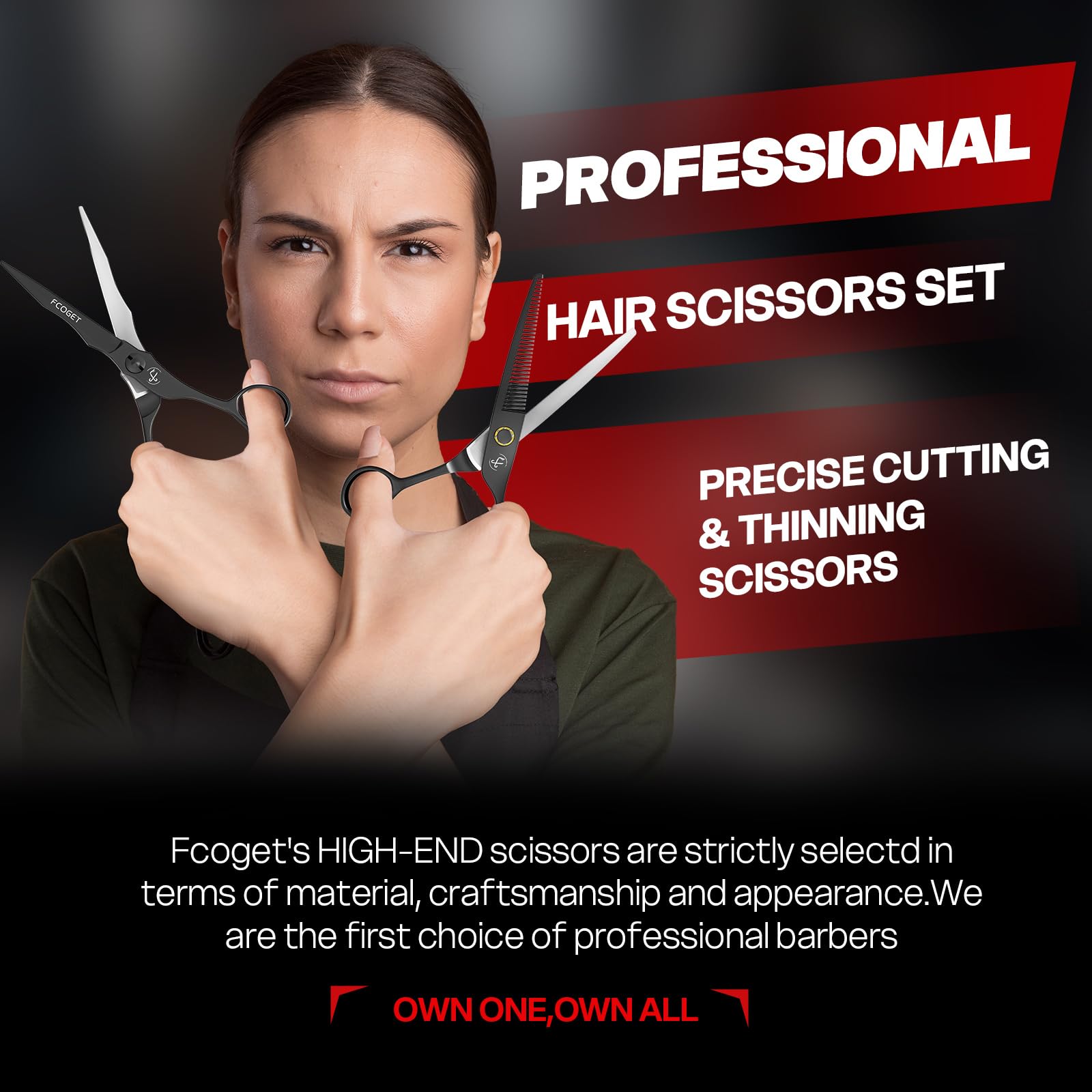 Fcoget adjustable tension screw closeup enables personalized, smooth cutting control