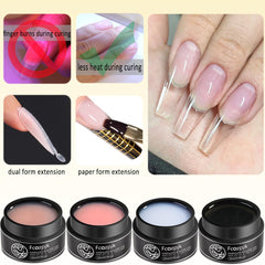 Fcozpjk Clear builder gel for a clean base