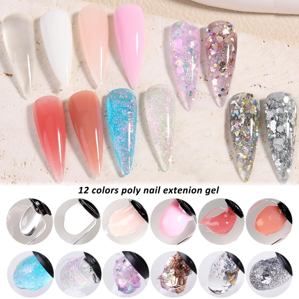 Fcozpjk dual nail forms for clean gel extensions