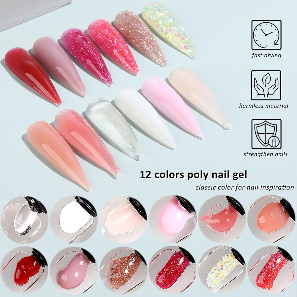 Fcozpjk home nail-extension setup enables easy DIY long nails