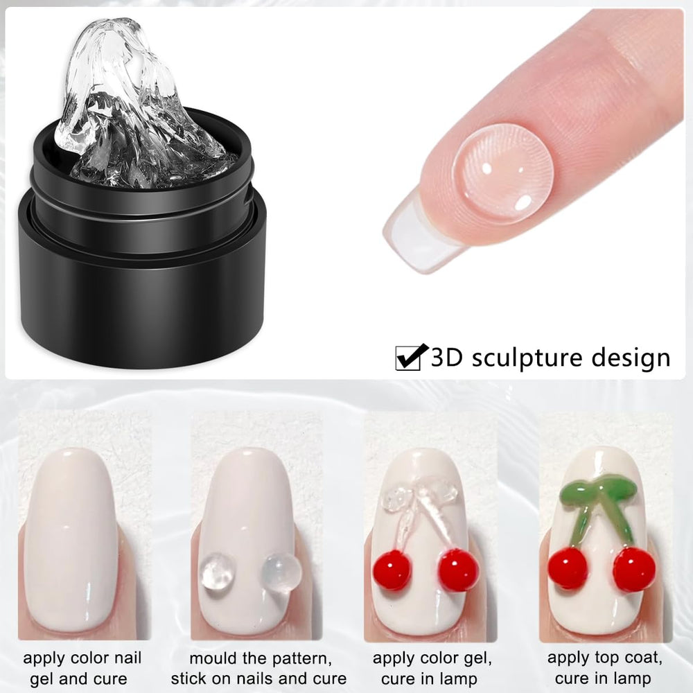 Fcozpjk iridescent gel shows shimmering aurora effects on nails.