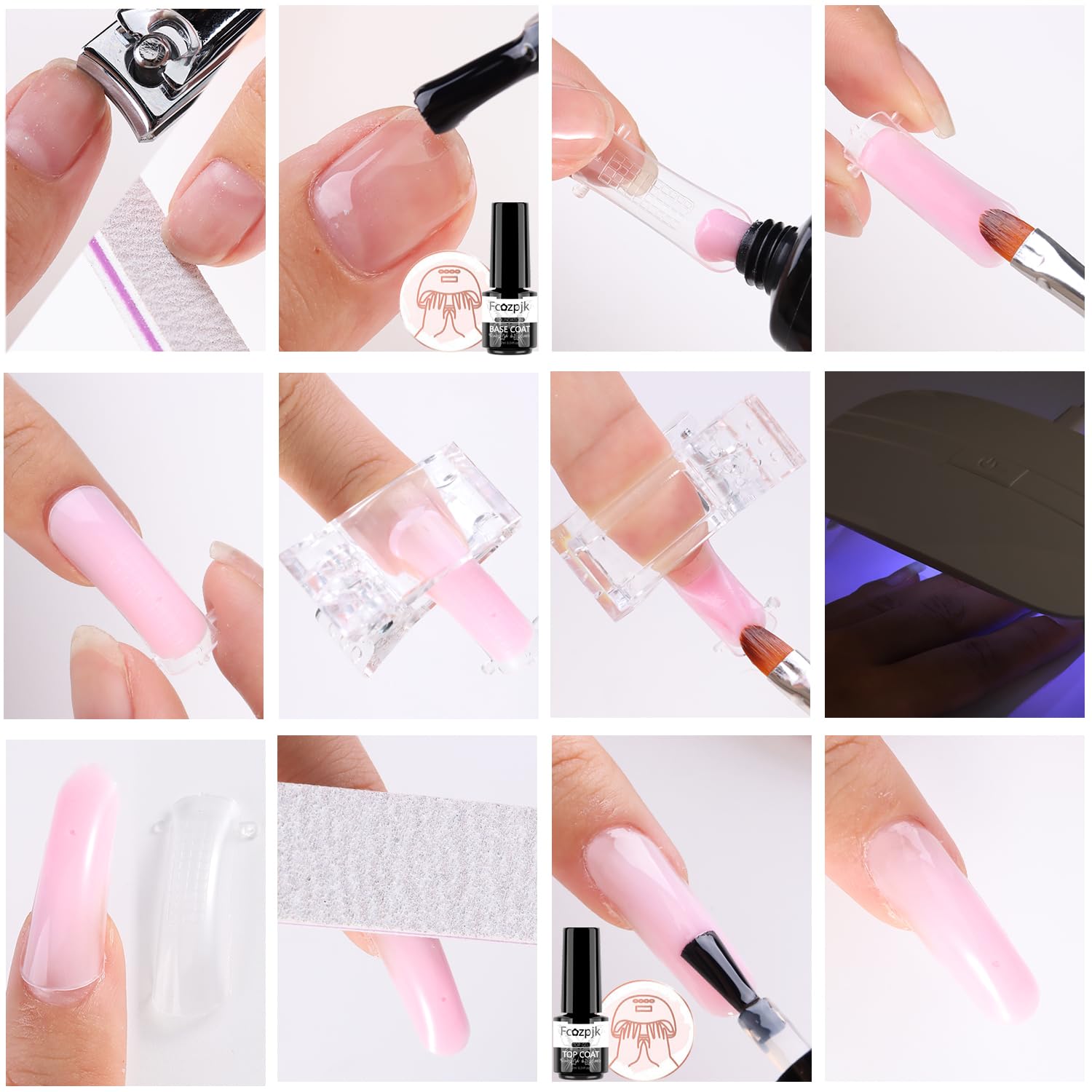 Fcozpjk brush and files for precise manicures