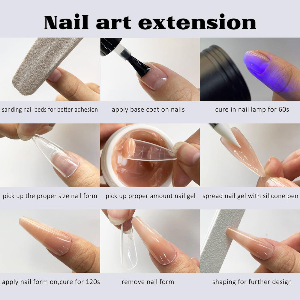 Fcozpjk sample nail art design on a pearlescent gel base.
