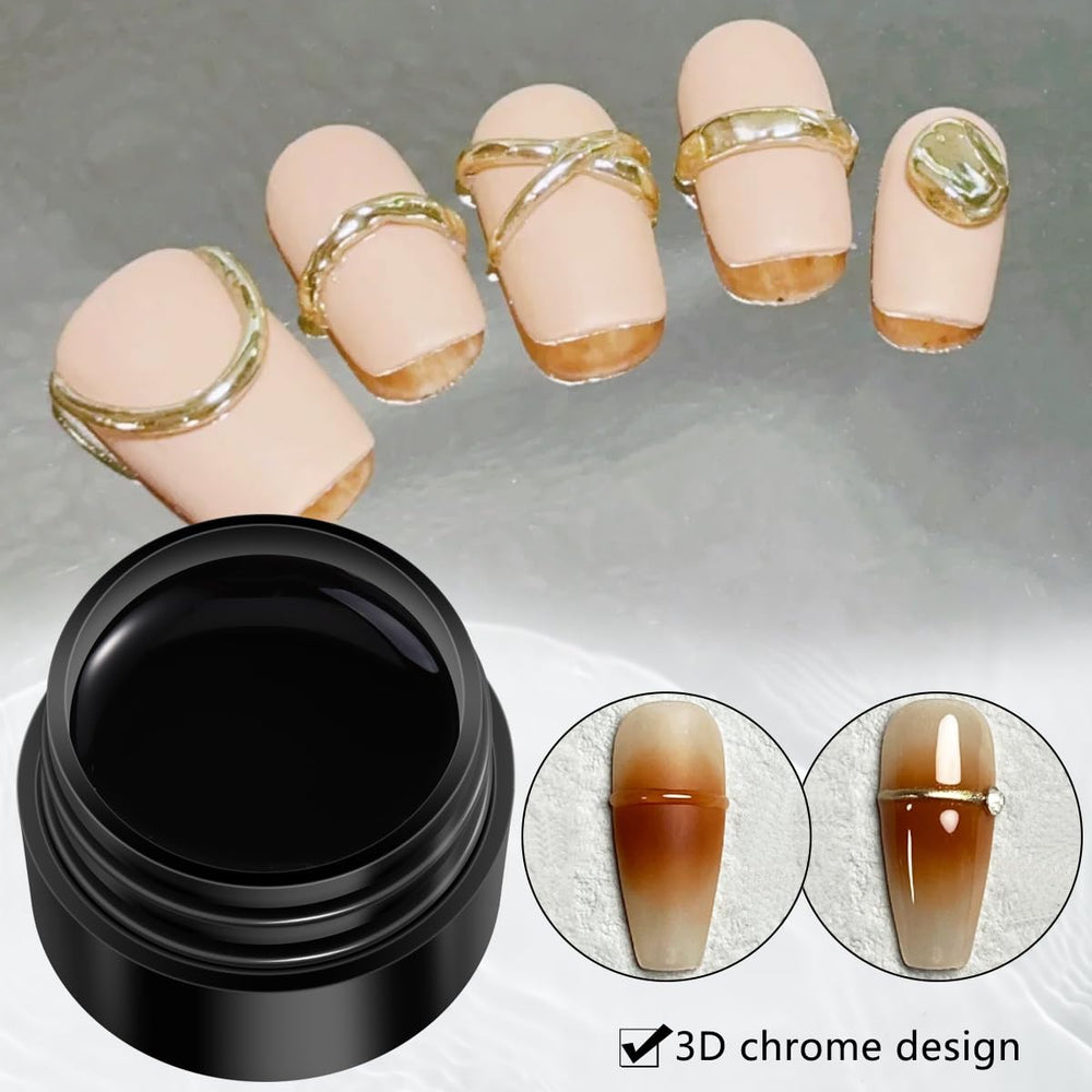 Fcozpjk gel for attaching nail gems securely during art.